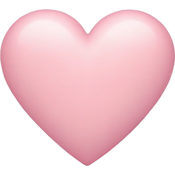 pastel pink heart  emoji