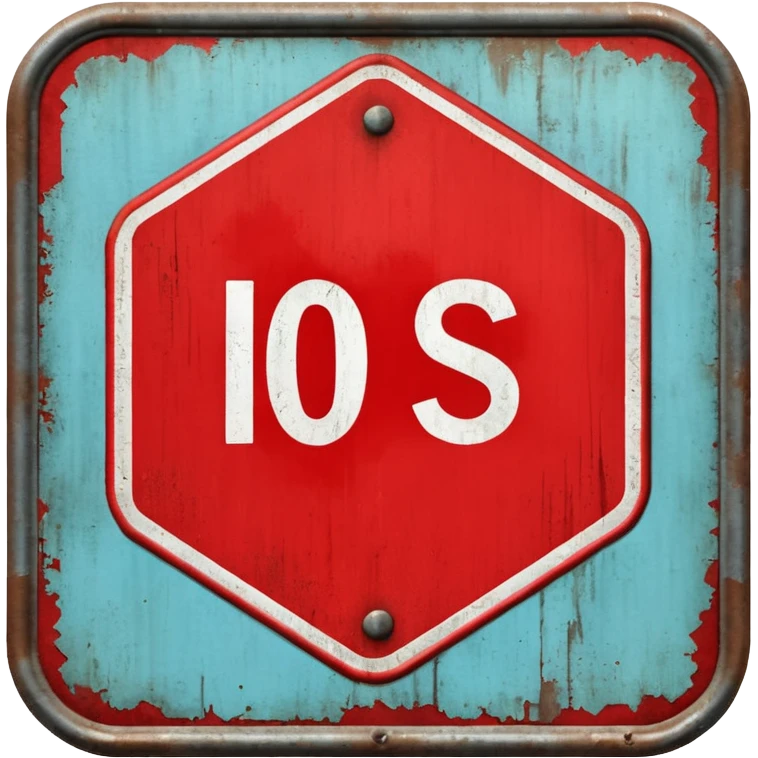 red, road sign, hexagonal, with the inscription SANCTIONS emoji