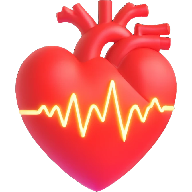 soft and inviting glowing heart with subtle pulse effect, no text emoji