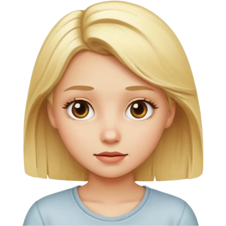 blonde girl being cool emoji