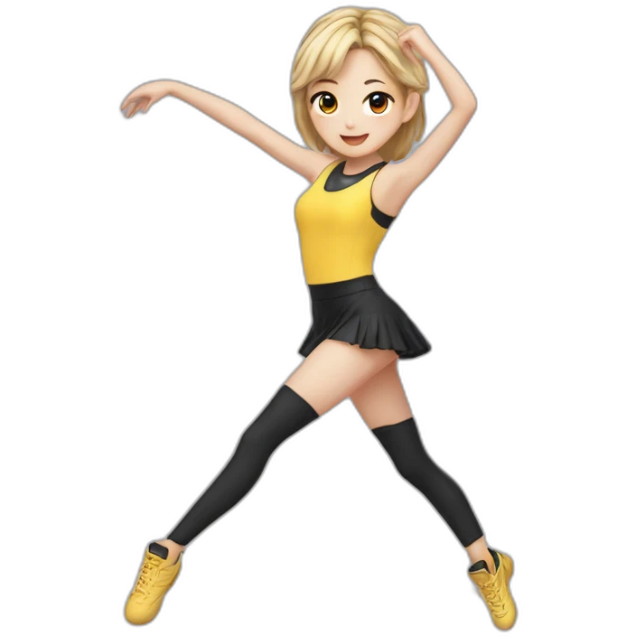 Dance-girl-kpop-team-ten-person emoji