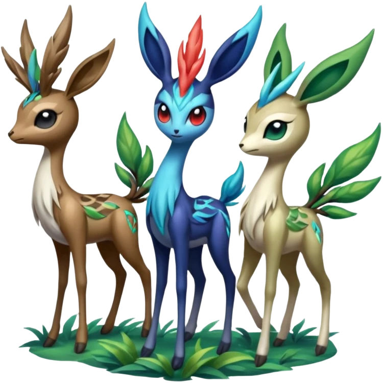 Meloetta-Xerneas-Virizion-Pokémon-Fakémon-creature emoji