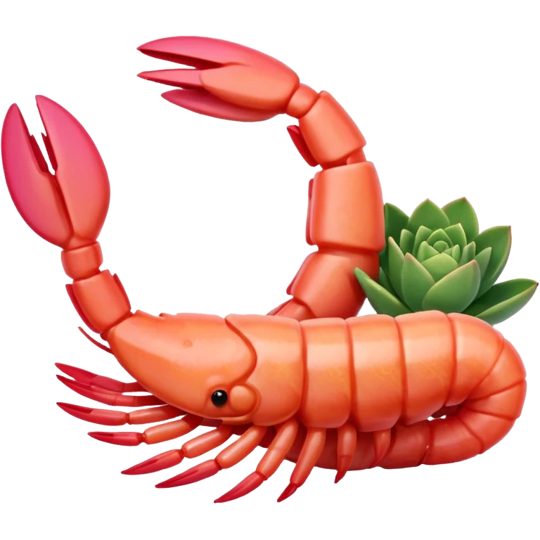 camarón cocido emoji