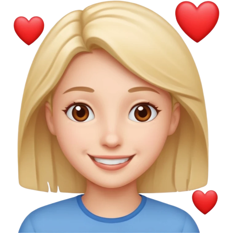 eyes going side ways with smile with hearts around  emoji