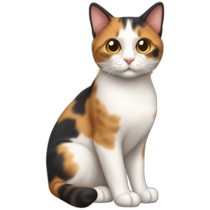 Calico Cat Full Body emoji