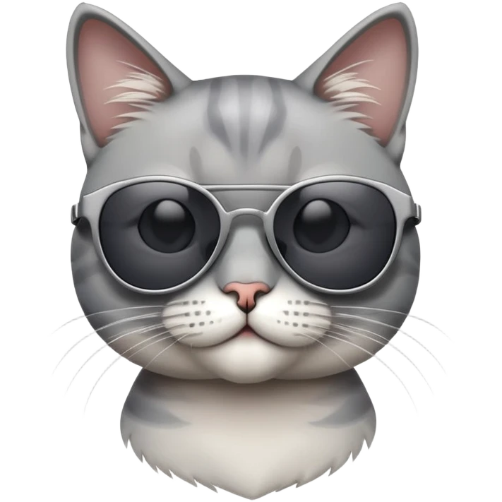 Cat wearing sunglasses emoji