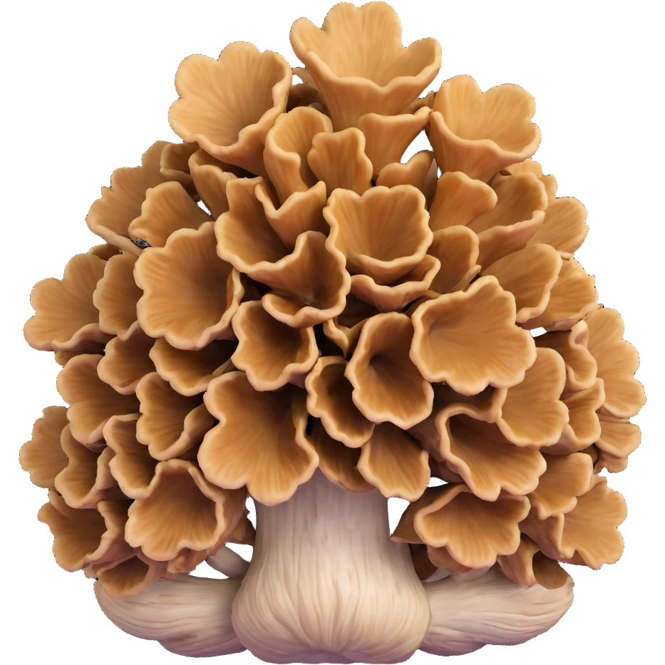 maitake hen of the woods mushroom cluster emoji