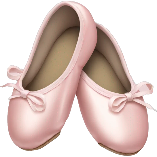 Pale pink ballet shoes emoji
