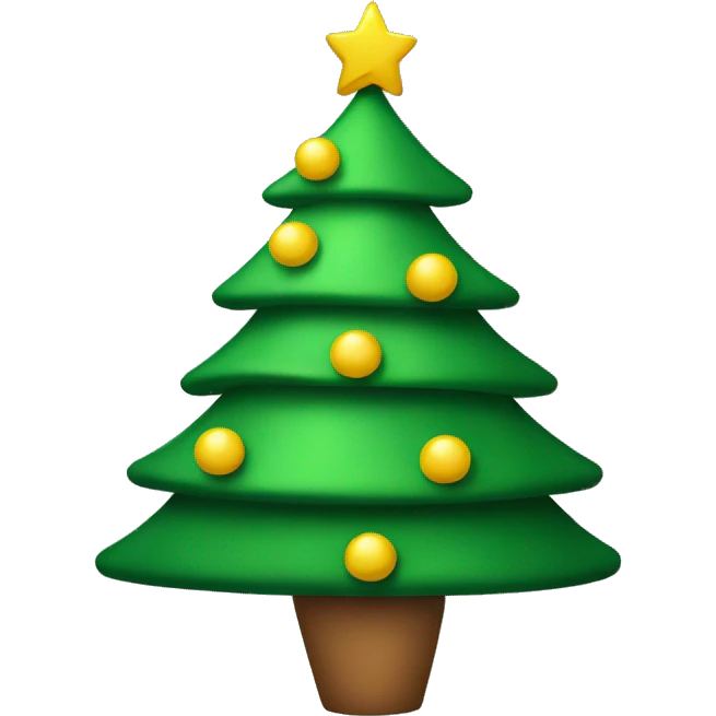 Christmas tree wearing hat emoji