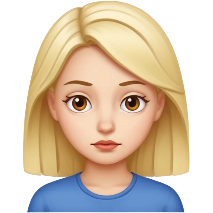 Girl Making side eye emoji