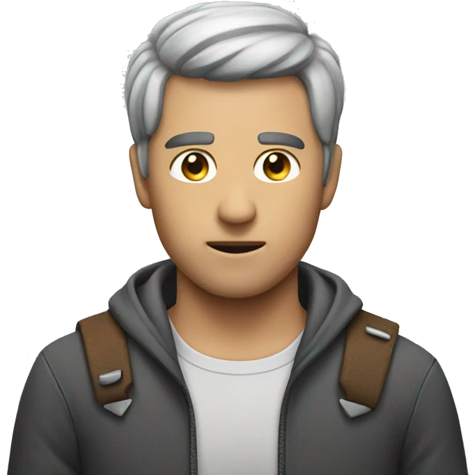 Man cut time emoji  by sword emoji