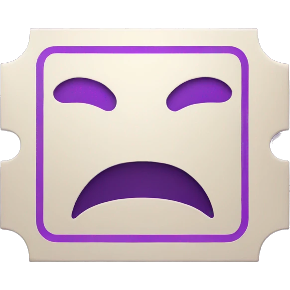 purple ticket emoji