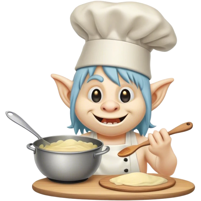 Troll cooking emoji