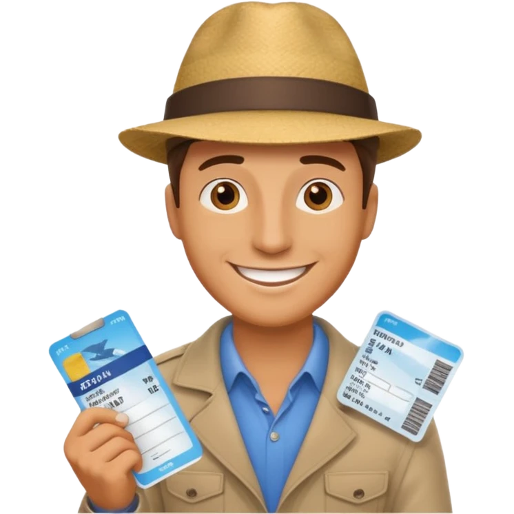 I will buy the flight ticket man emoji