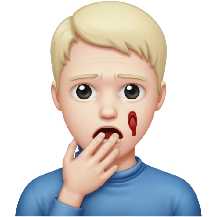 Chocking yourself emoji