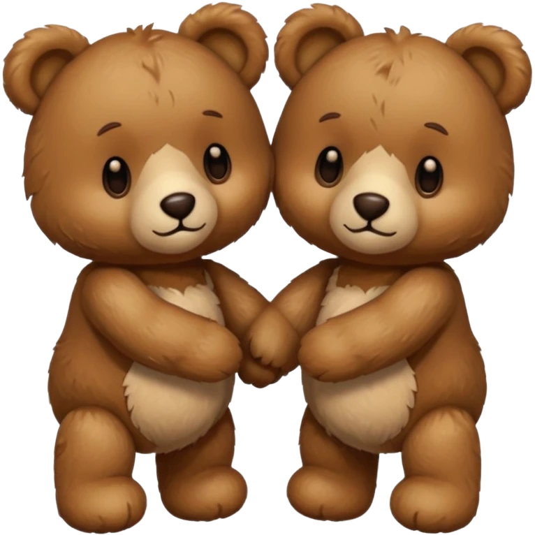 2 Teddy bears in love emoji