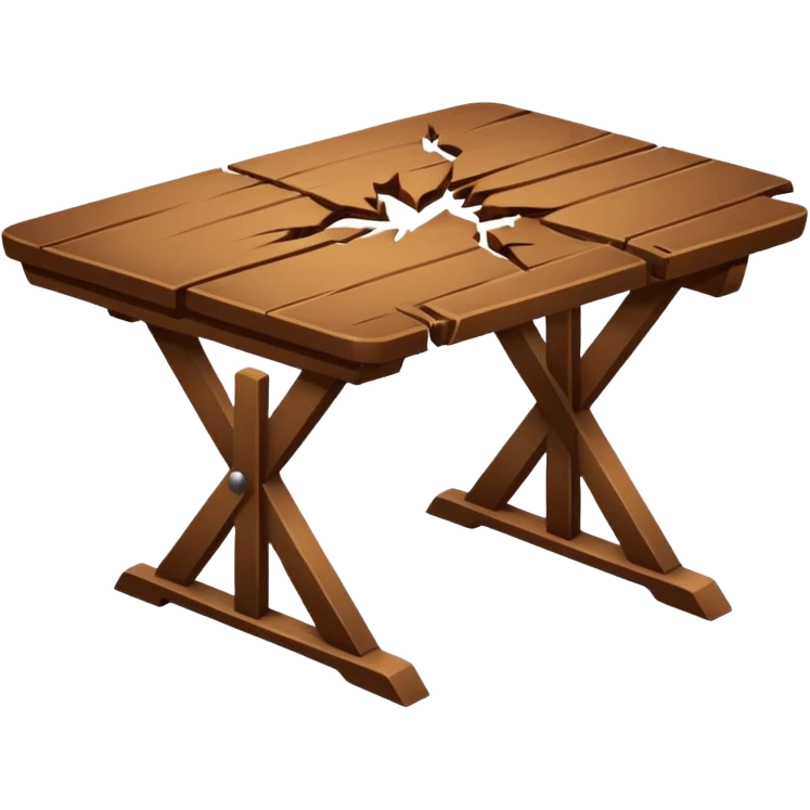 oh no my table its broken emoji