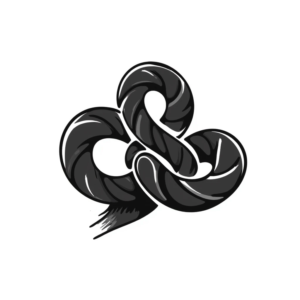 hand-drawn knot emoji