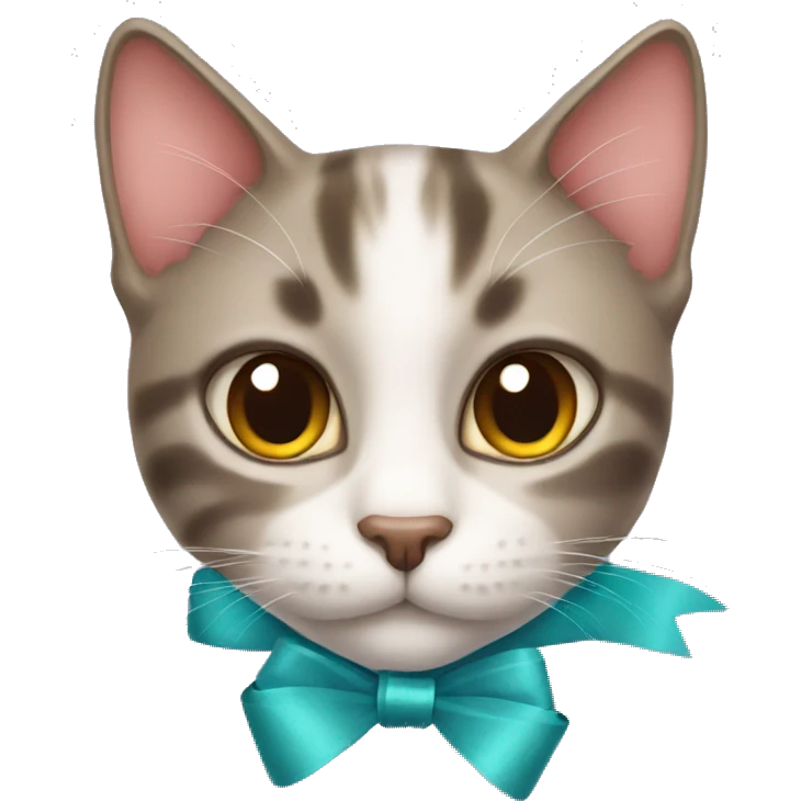 cat with ribbon emoji