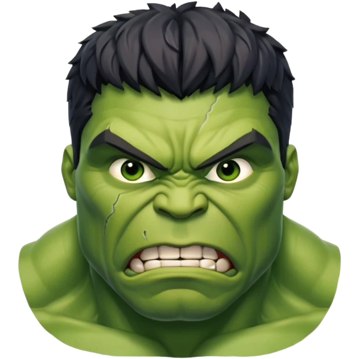Make a pic of hulk  emoji