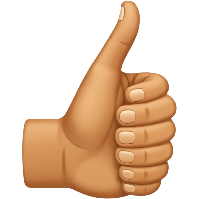 Combine a thumbs up emoji with a foot emoji emoji