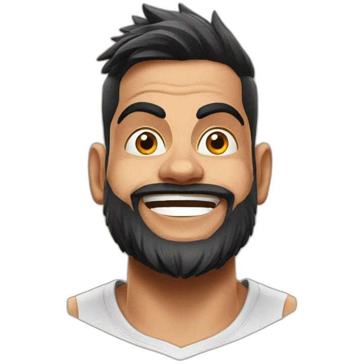 Virat Kohli celebrating  emoji