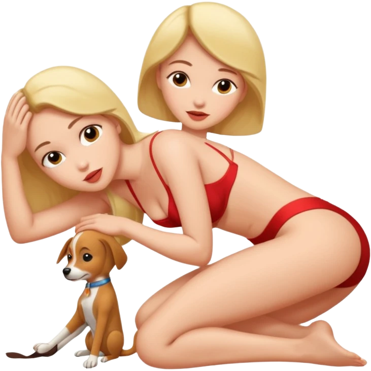 Fucking a woman in doggy style sex position  emoji
