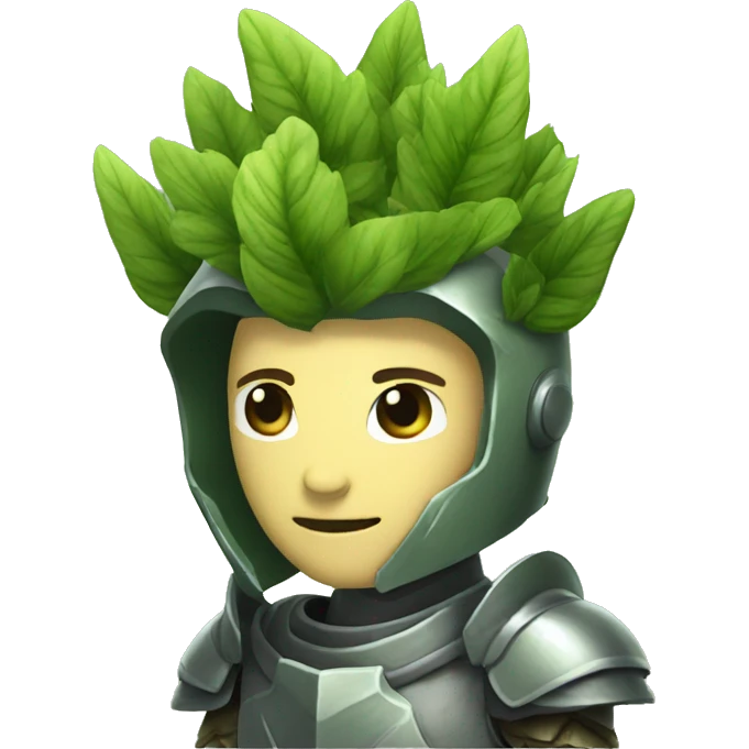 humanoid plant knight emoji