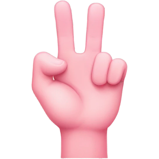 Pinky finger with pink bow  emoji