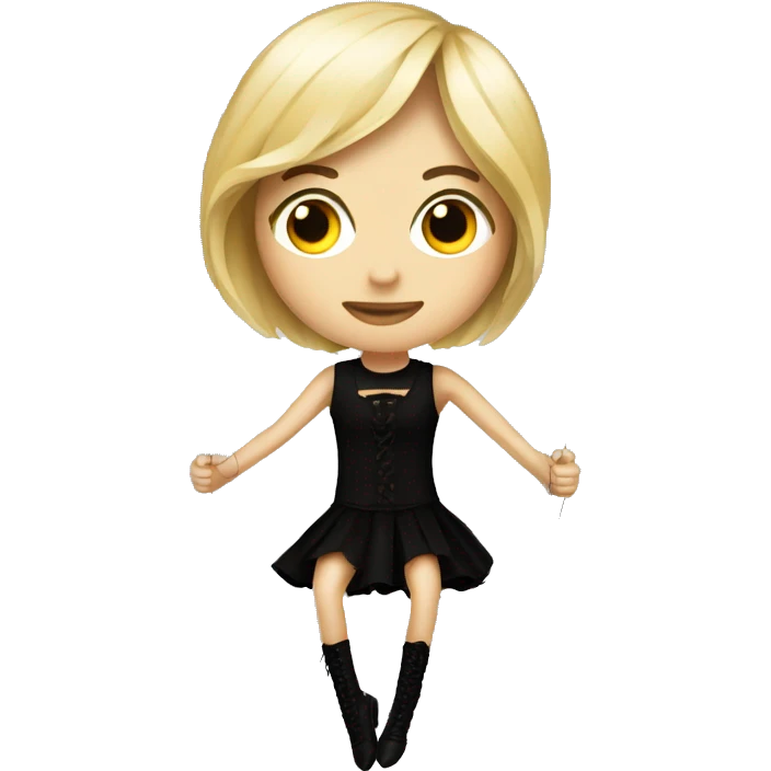 Marionette with strings blonde emoji