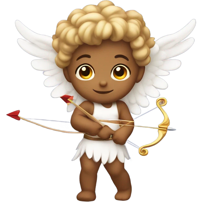 Cupid angel holding a bow and arrow emoji