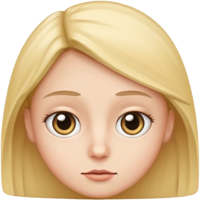 Straight face with wide eyes emoji