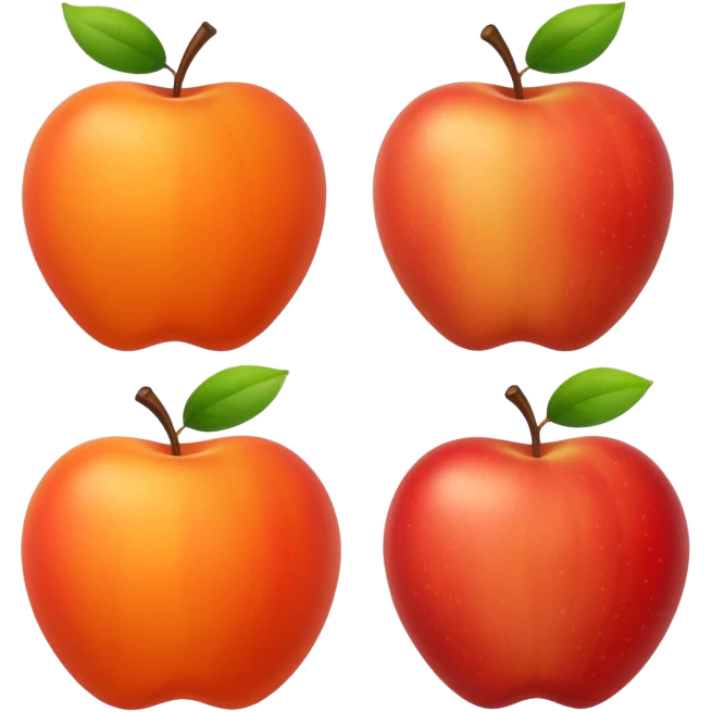 Orange, Apricot, Apple emoji
