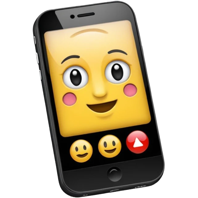 celular con llamada que diga "cliente 1" emoji