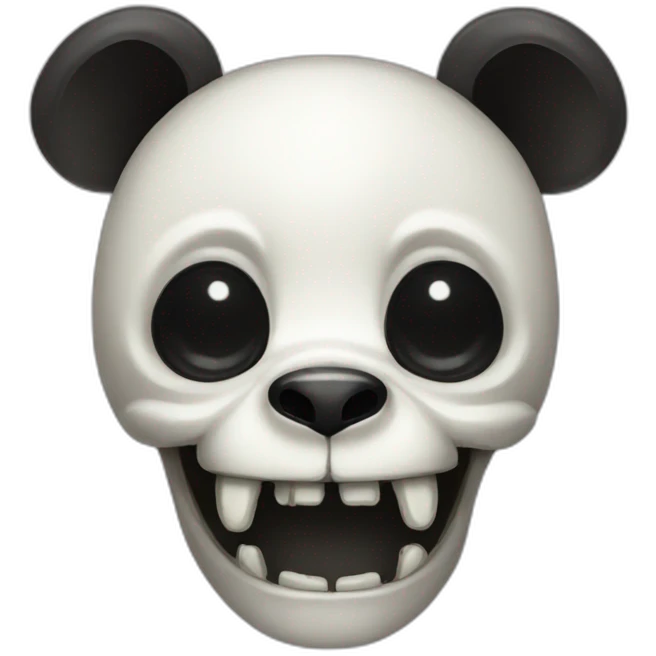 cute panda skull emoji