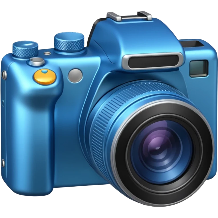 blue new camera with different angles emoji