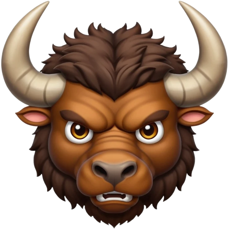 Angry buffalo emoji