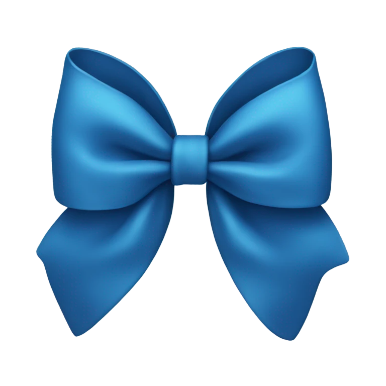 Blue bow emoji