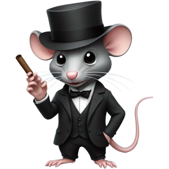 Gangster rat emoji