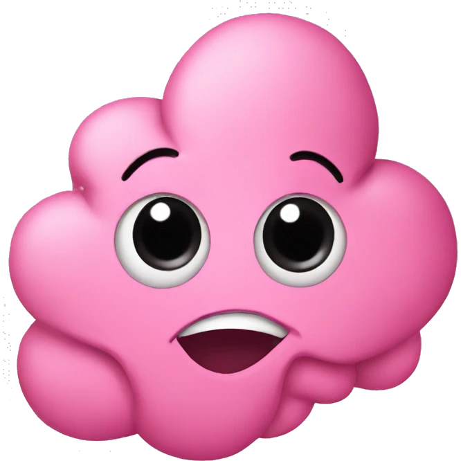 Pink poop emoji with lashes  emoji