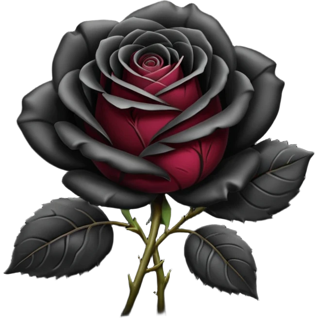 Black rose emoji