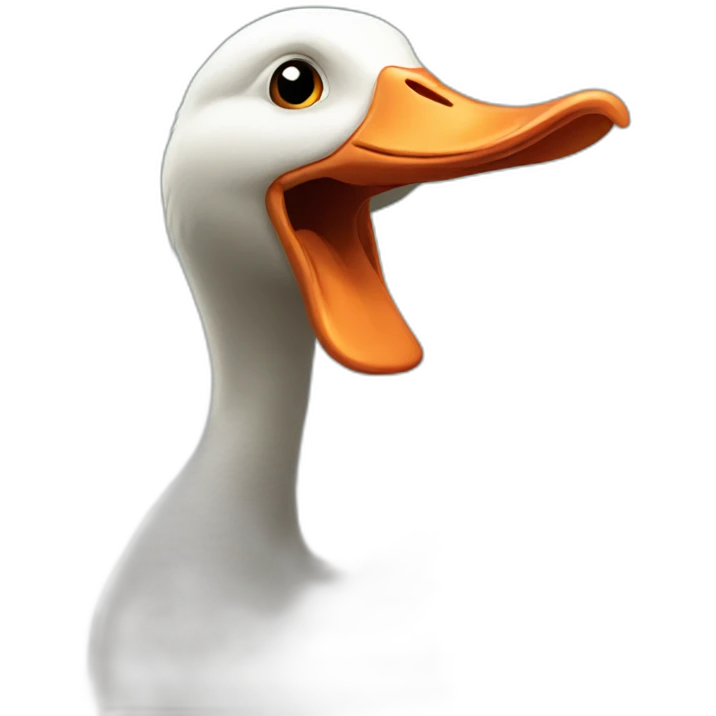 A silly goose emoji