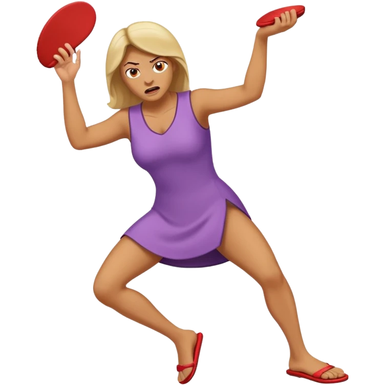 Terlik fırlatan anne emoji