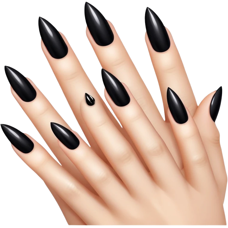 Goth manicure emoji