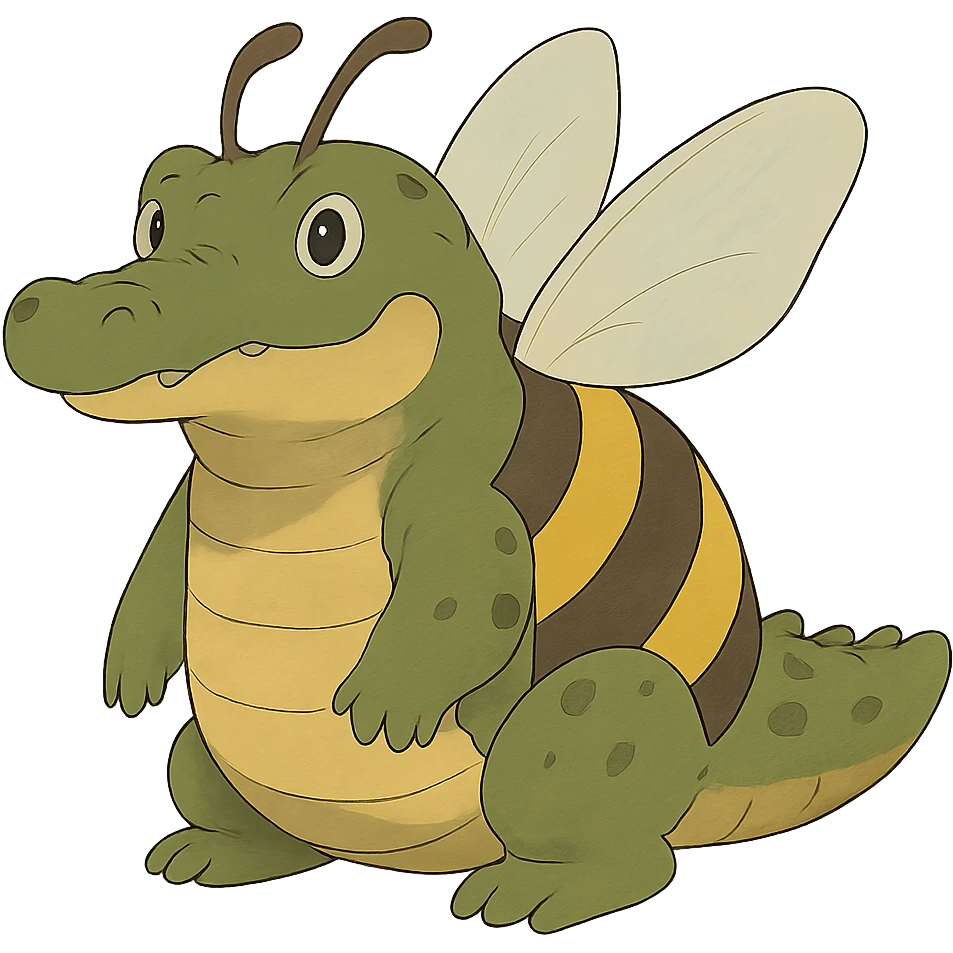 bambardino crocodilo in ghibli style emoji