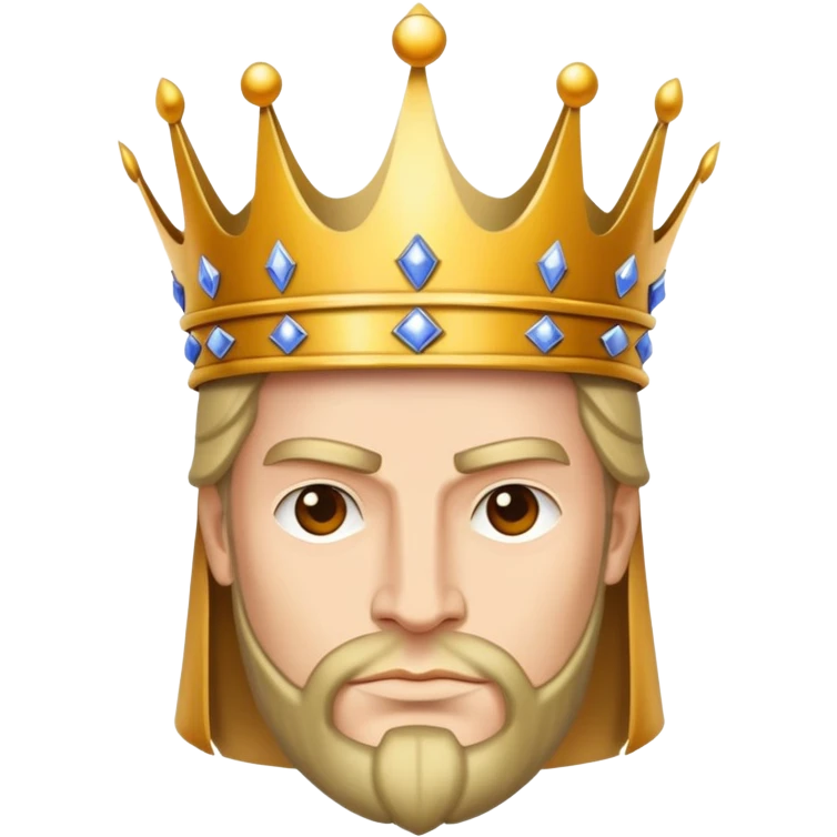 powerful overlord ruler with crown and armor emoji