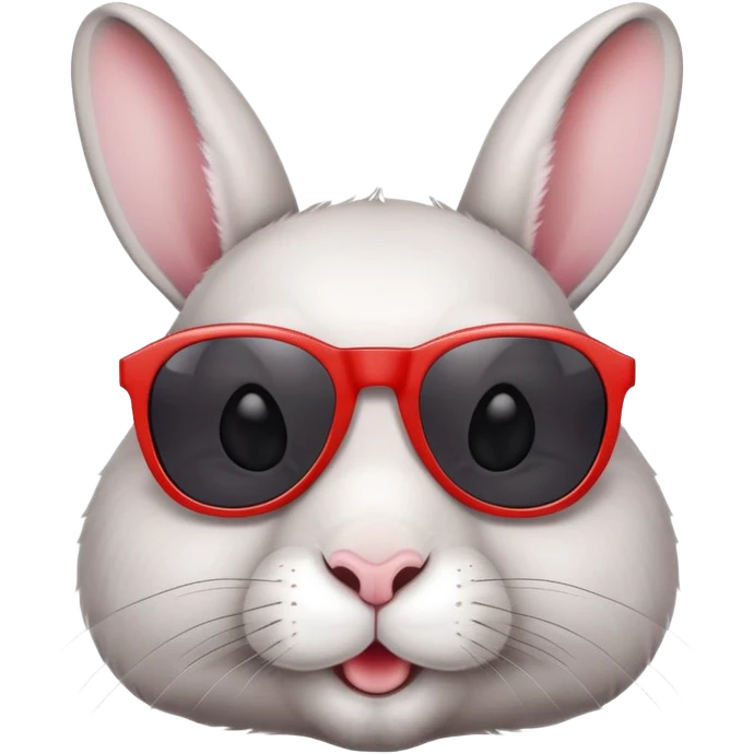 Coelho com oculos de sol emoji