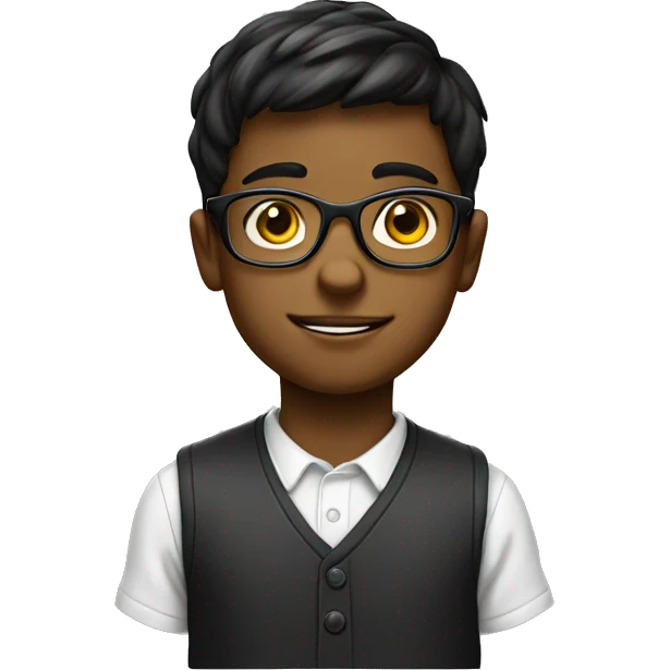 smart boy with glasses 1700 emoji