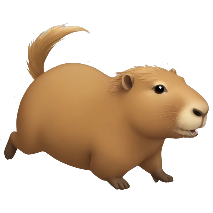 Flying capybara  emoji