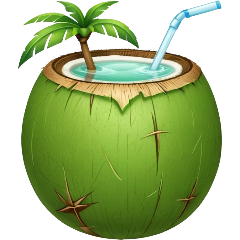 Green Coconut water emoji